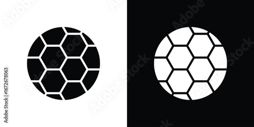Football icons in black and white clipart style