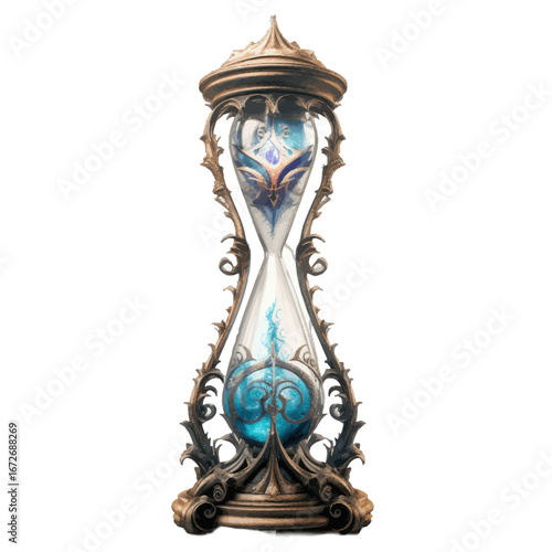 antique princess hourglass