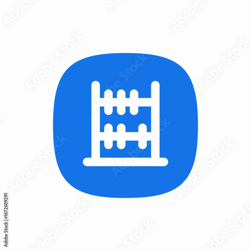 abacus count icon sign vector