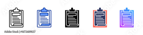 Storyboard icon sheet multiple style collection