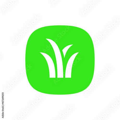 grass green icon sign vector