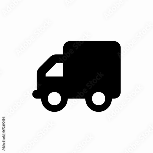 lorry truck icon sign vector