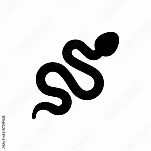 snake reptile icon sign vector