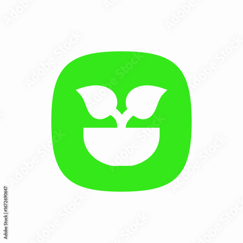 sprout plant icon sign vector