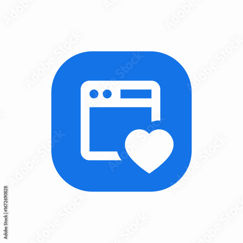 website favourite icon sign vector