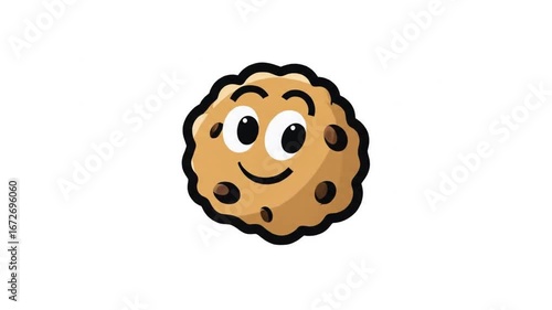 Cartoon cookie illustration