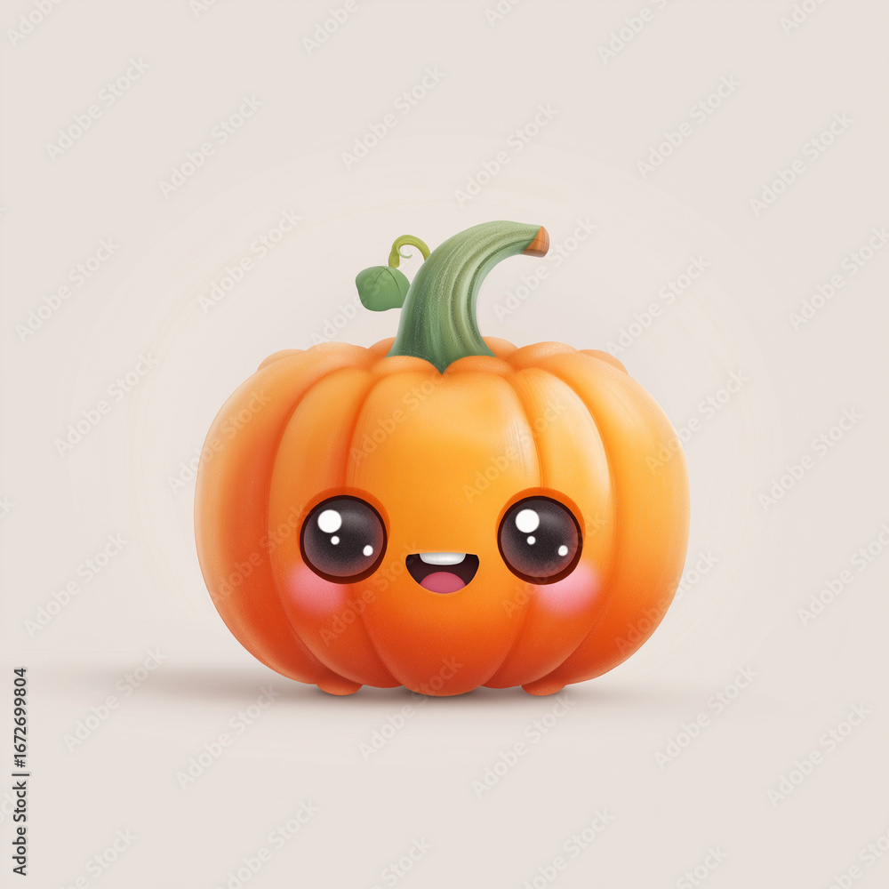Obraz premium Halloween cute Jack-o'-lantern 