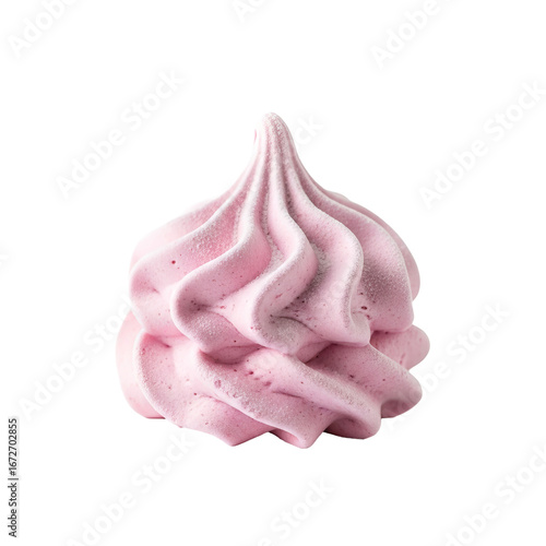 Wallpaper Mural Pink meringue swirls upward in a delicate peak against a plain , displaying its sugary surface. Torontodigital.ca