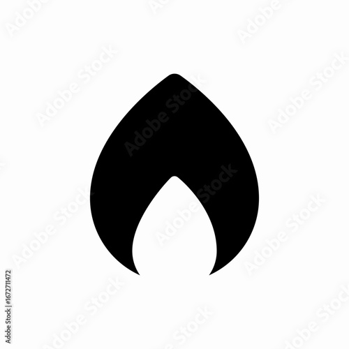 flame burn icon sign vector