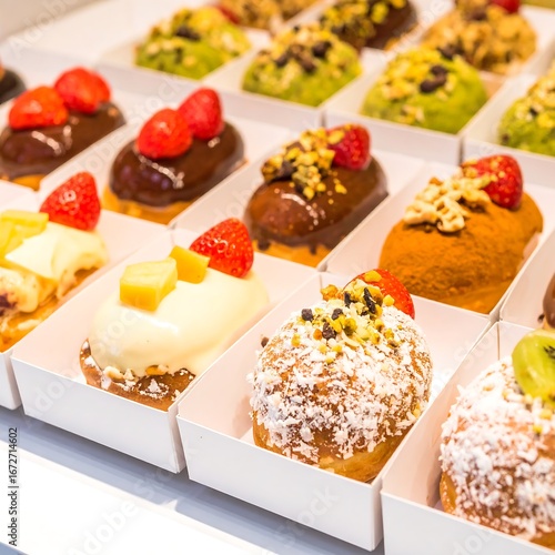 Display of assorted pastries