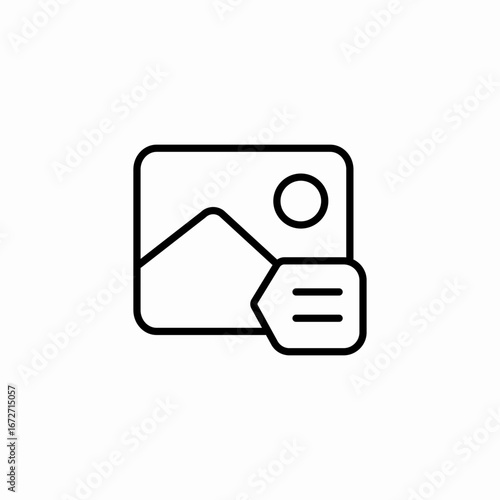 image tag icon sign vector
