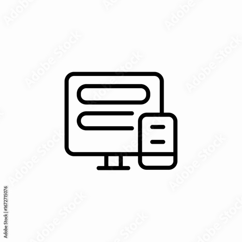 internet list icon sign vector