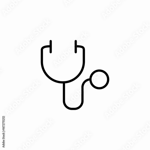 medica stethoscope icon sign vector
