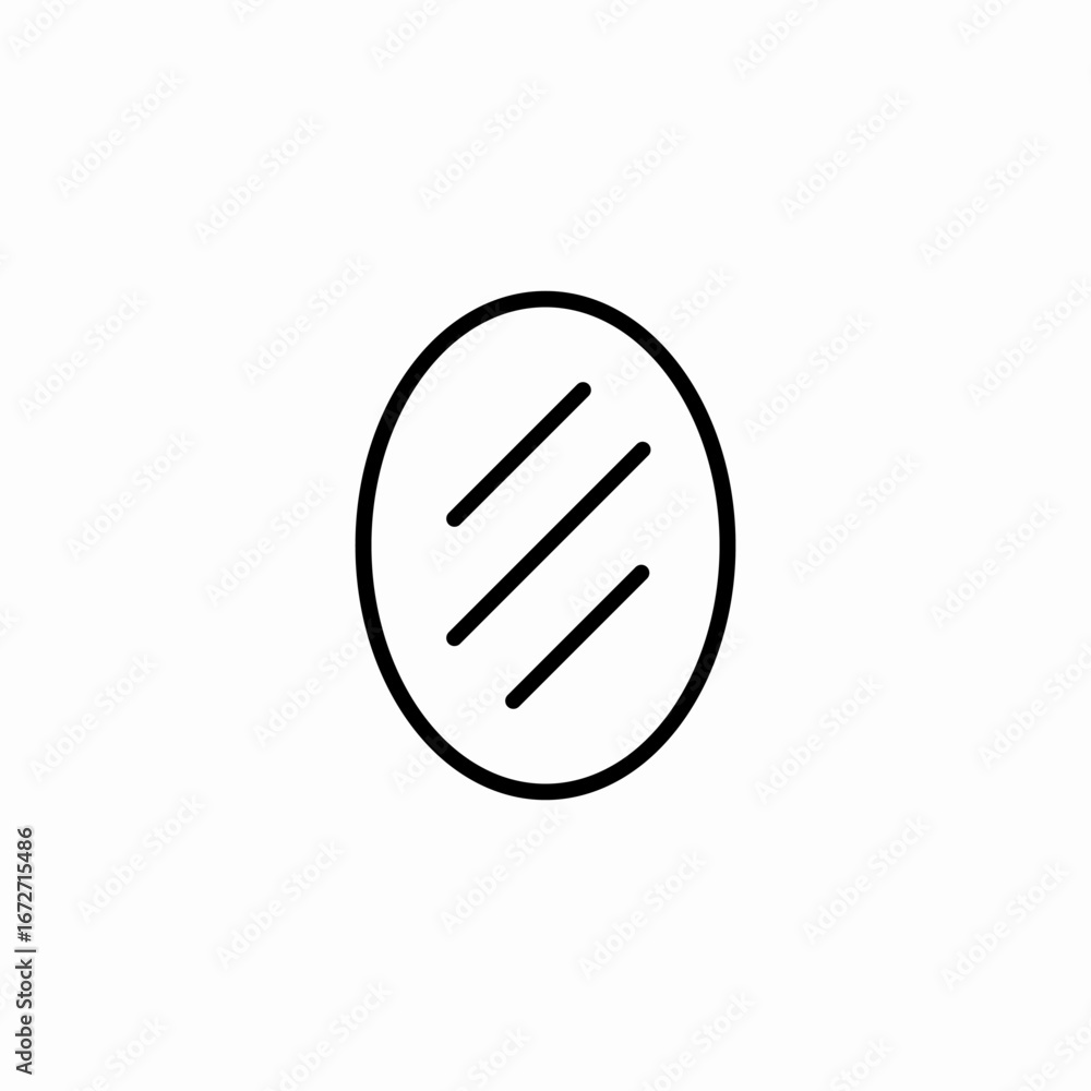 round wall mirror icon sign vector round wall mirror icon sign vector