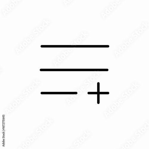 text addition icon sign vector