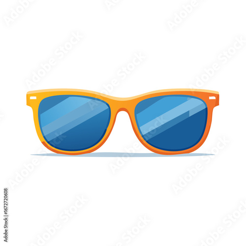 Retro Sunglasses with Blue Lenses Summer Accessory Fashion Accessory Holiday Vacation