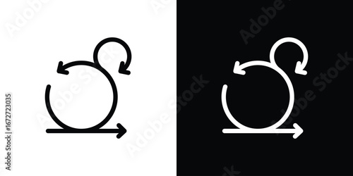 Agile icon flat stock illustrations set