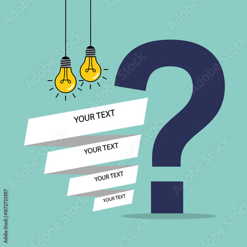 Discover the innovative solutions and creative answers with bright ideas and clear thinking