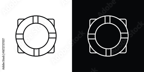 Life buoy icon vector illustration for app ui.