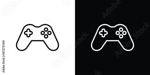 Gamepad icon vector illustration for app ui.