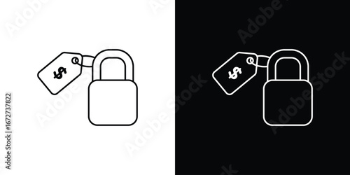 Fixed price icon vector illustration for app ui.