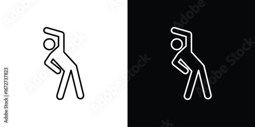 Fitness exercise icon vector illustration for app ui.