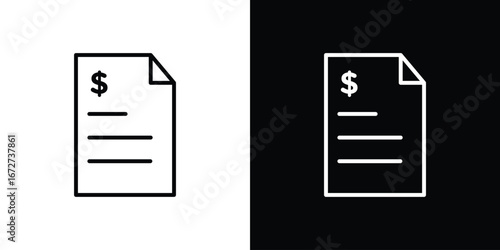 File invoice icon vector illustration for app ui.