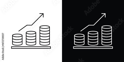 Earning icon vector illustration for app ui.