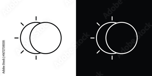 Eclipse icon vector illustration for app ui.