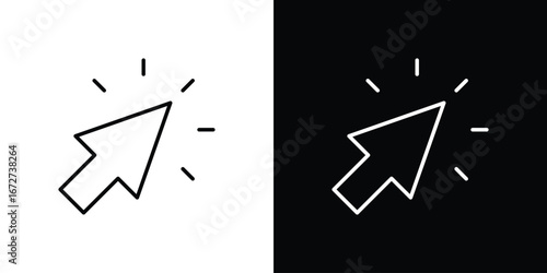 Cursor icon vector illustration for app ui.
