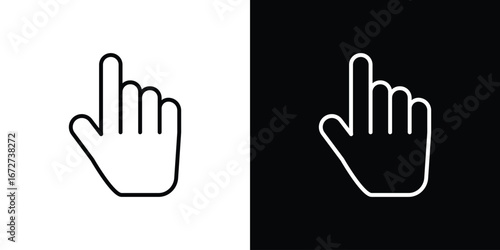 Cursor icon vector illustration for app ui.