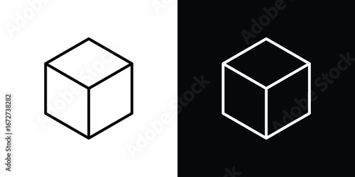 Cube icon vector illustration for app ui.