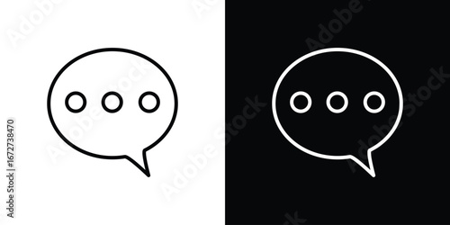 Comment icon vector illustration for app ui.