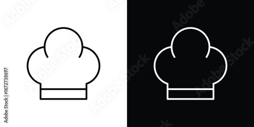 Chef hat icon vector illustration for app ui.