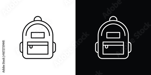 Backpack icon vector illustration for app ui.