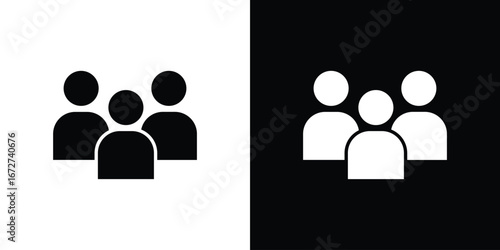 Users icon symbol sign vector design