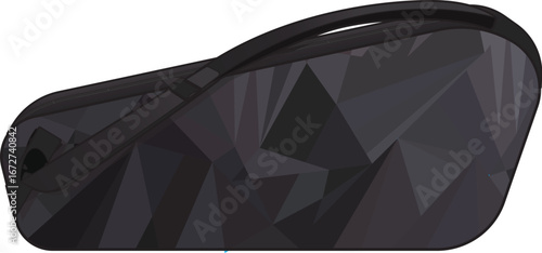 Modern Tennis or Badminton Racket Bag Vector Illustration