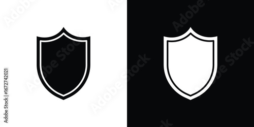 Shield icon symbol sign vector design