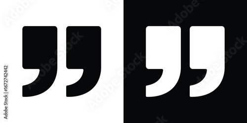 Quote right icon symbol sign vector design