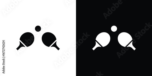 Ping pong icon symbol sign vector design