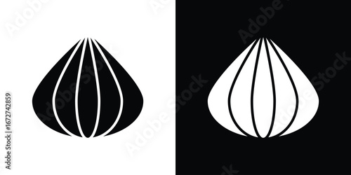 Onion icon symbol sign vector design
