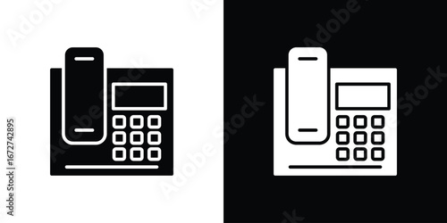 Office phone icon symbol sign vector design