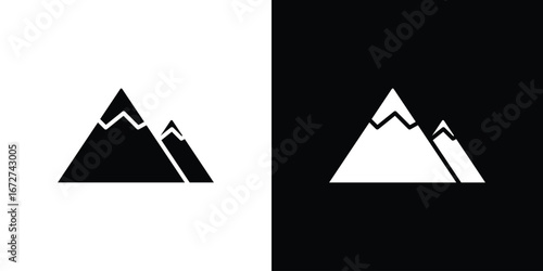 Mountains icon symbol sign vector design