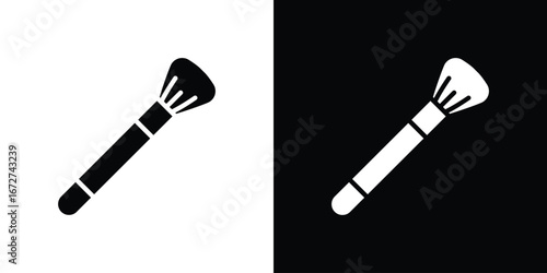 Makeup brush icon symbol sign vector design