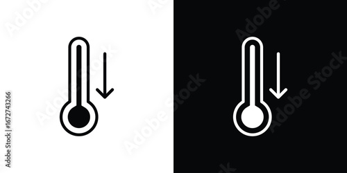 Low Temperature icon symbol sign vector design