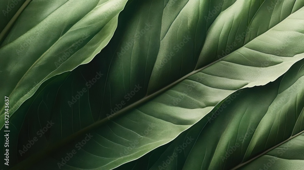 Obraz premium Explore Fresh Greenery, Nature's Leaf Textures in a Plant Concept Theme