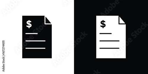 File invoice icon symbol sign vector design