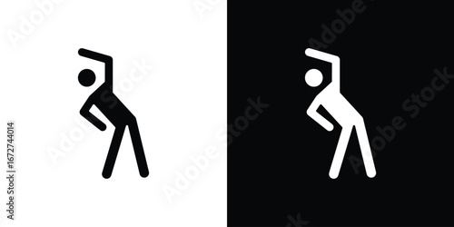 Fitness exercise icon symbol sign vector design