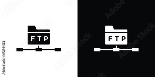FTP icon symbol sign vector design