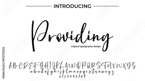 Providing - Elegant Script Font for Smooth Handwritten Design and Creative Typography